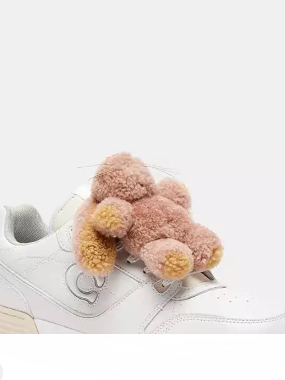 COACH Women's Floppy Bunny Shearling Shoe Charm - Pink NWT NIB - Picture 8 of 11